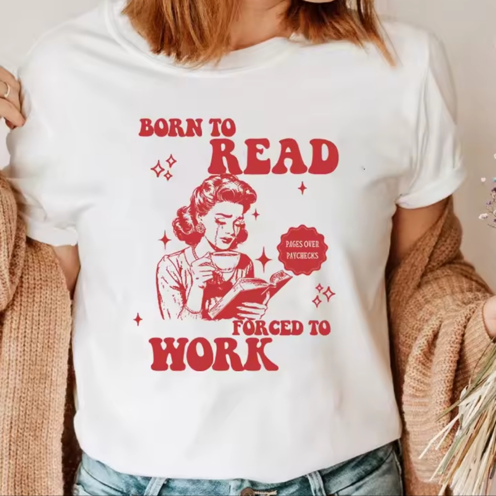Graphic Born to Read T-Shirt